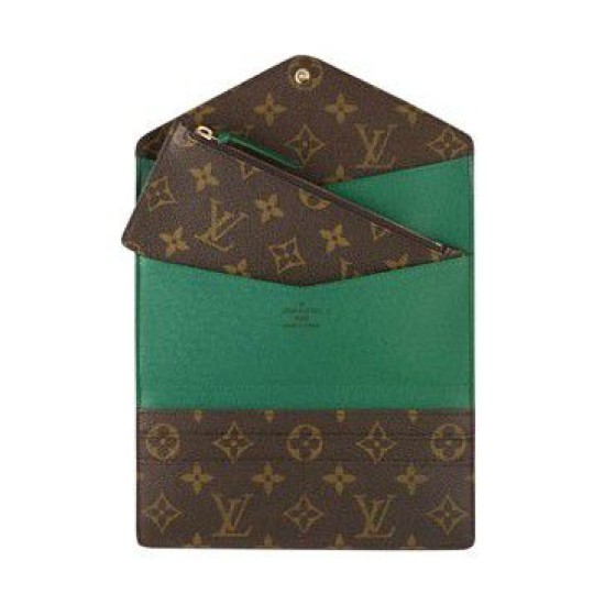 Fake Louis Vuitton Monogram Canvas Josephine Wallet M60163 Green Replica Fake Louis Vuitton Monogram Canvas Josephine Wallet M60163 Green Replica