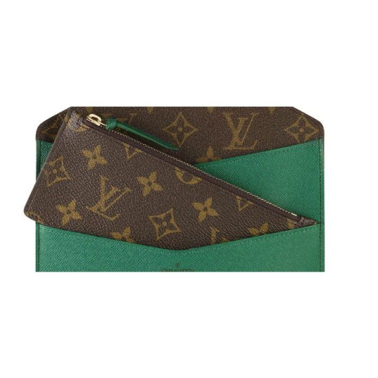 Fake Louis Vuitton Monogram Canvas Josephine Wallet M60163 Green Replica Fake Louis Vuitton Monogram Canvas Josephine Wallet M60163 Green Replica