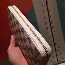 Replica Louis Vuitton  Zippy Wallet Damier Azur Canvas Canvas N60019