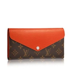Fake Louis Vuitton  Marie-Lou Long Wallet Monogram And Epi M60499 Piment Replica