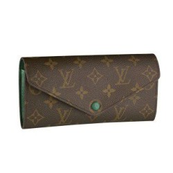Fake Louis Vuitton  Monogram Canvas Josephine Wallet M60163 Green Replica