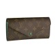 Fake Louis Vuitton Monogram Canvas Josephine Wallet M60163 Green Replica Fake Louis Vuitton Monogram Canvas Josephine Wallet M60163 Green Replica