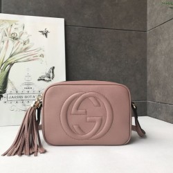 Replica Gucci Soho Studded Leather Disco Bags 308364 Pink