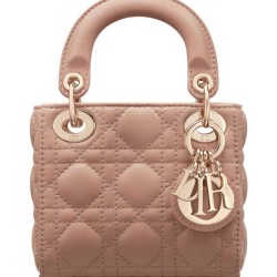 Replica Christian Dior Micro Lady Dior Bag Apricot