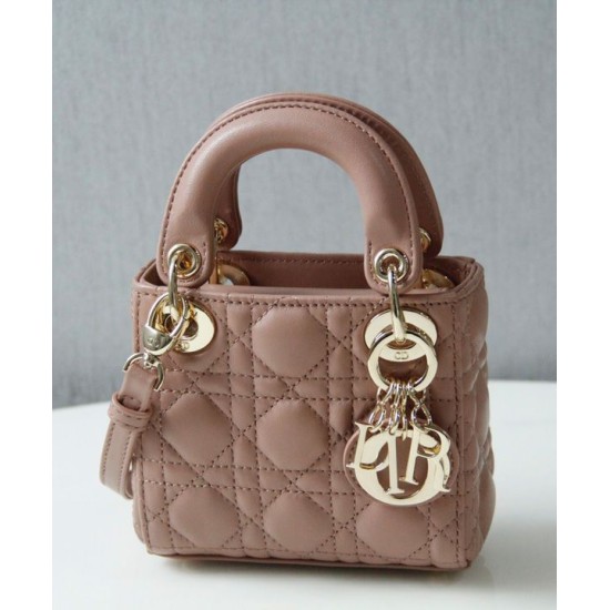Replica Christian Dior Micro Lady Dior Bag Apricot Replica Christian Dior Micro Lady Dior Bag Apricot