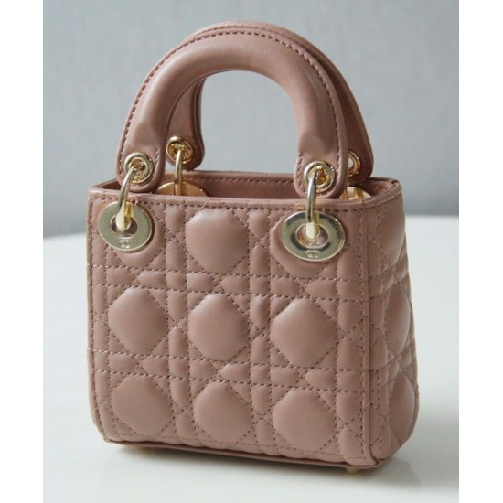 Replica Christian Dior Micro Lady Dior Bag Apricot Replica Christian Dior Micro Lady Dior Bag Apricot