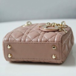 Replica Christian Dior Micro Lady Dior Bag Apricot