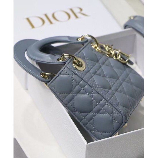 Replica Christian Dior Micro Lady Dior Bag Blue Fake Christian Dior Micro Lady Dior Bag Blue Replica