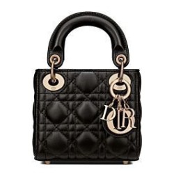 Replica Christian Dior Micro Lady Dior Bag Black