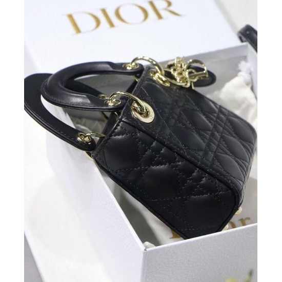 Replica Christian Dior Micro Lady Dior Bag Black Replica Christian Dior Micro Lady Dior Bag Black