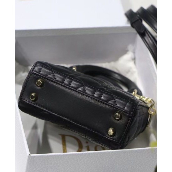 Replica Christian Dior Micro Lady Dior Bag Black Replica Christian Dior Micro Lady Dior Bag Black