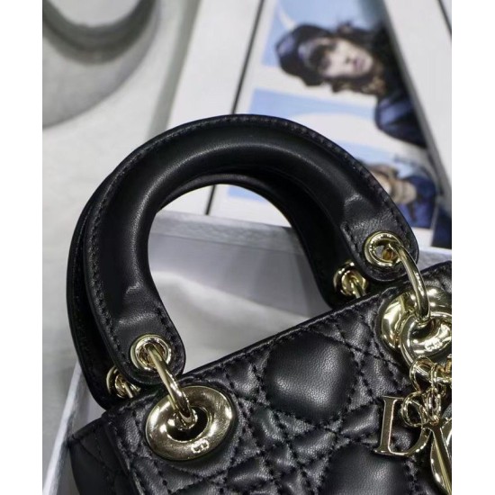 Replica Christian Dior Micro Lady Dior Bag Black Replica Christian Dior Micro Lady Dior Bag Black