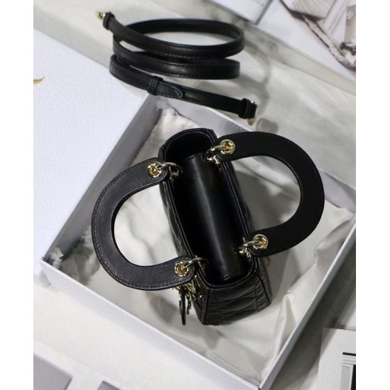 Replica Christian Dior Micro Lady Dior Bag Black Replica Christian Dior Micro Lady Dior Bag Black