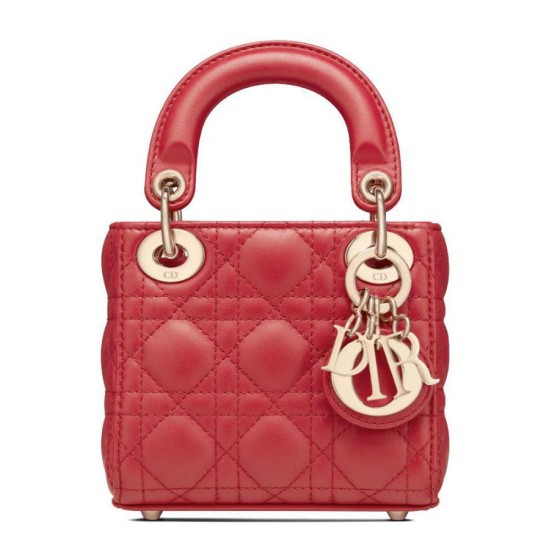 Replica Christian Dior Micro Lady Dior Bag Red Fake Christian Dior Micro Lady Dior Bag Red Replica