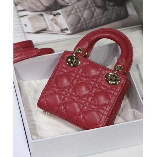 Replica Christian Dior Micro Lady Dior Bag Red Fake Christian Dior Micro Lady Dior Bag Red Replica