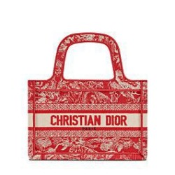 Fake Christian Dior Mini Dior Book Tote Red Replica