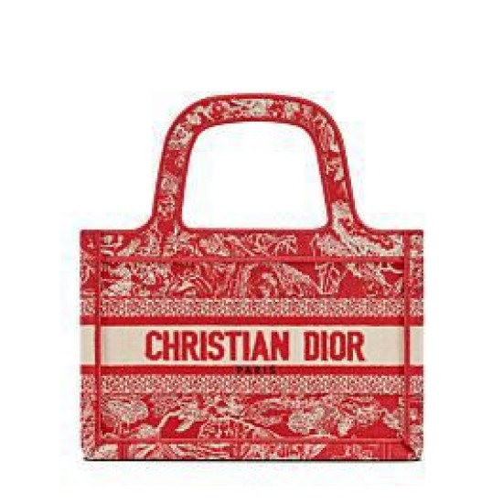 Replica Christian Dior Mini Dior Book Tote Red Fake Christian Dior Mini Dior Book Tote Red Replica