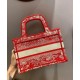 Replica Christian Dior Mini Dior Book Tote Red Fake Christian Dior Mini Dior Book Tote Red Replica