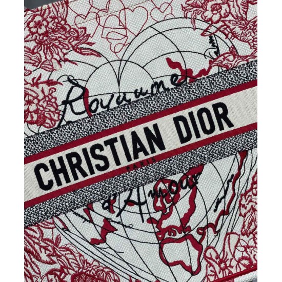 Fake Christian Dior Dioramour Dior Book Tote Red Replica Fake Christian Dior Dioramour Dior Book Tote Red Replica