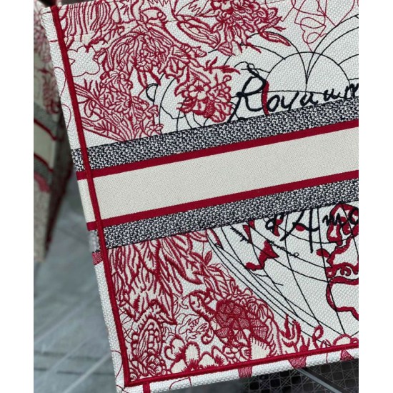 Fake Christian Dior Dioramour Dior Book Tote Red Replica Fake Christian Dior Dioramour Dior Book Tote Red Replica