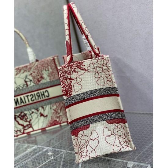 Replica Christian Dior Small Dior Book Tote Red Replica Christian Dior Small Dior Book Tote Red