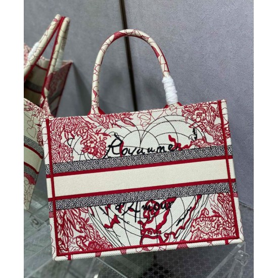 Replica Christian Dior Small Dior Book Tote Red Replica Christian Dior Small Dior Book Tote Red