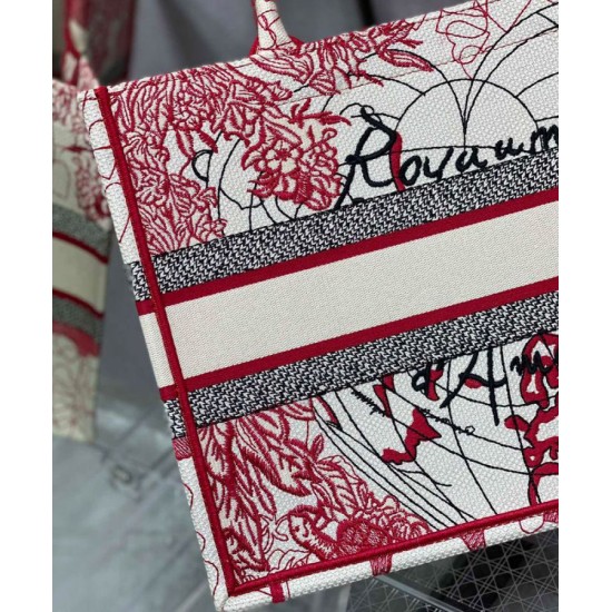 Replica Christian Dior Small Dior Book Tote Red Replica Christian Dior Small Dior Book Tote Red