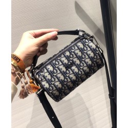 Replica Christian Dior Mini Roller Messenger Bag Dark Blue Fake Christian Dior Mini Roller Messenger Bag Dark Blue Replica