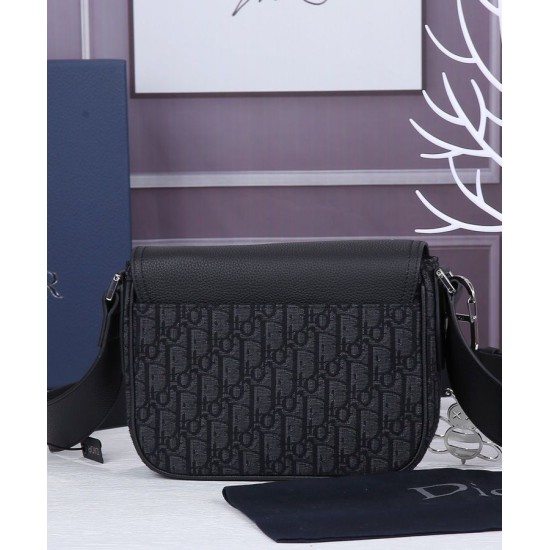 Fake Christian Dior Mini Saddle Messenger Bag Black Replica Replica Christian Dior Mini Saddle Messenger Bag Black