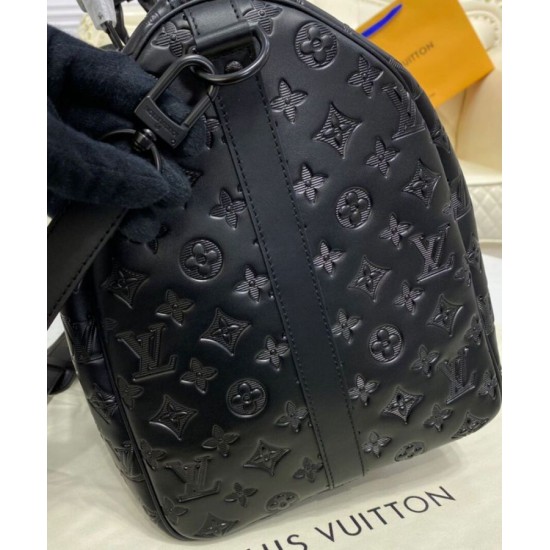Replica Louis Vuitton Keepall Bandouliere 50 M44810 Black