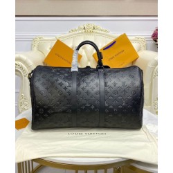 Replica Louis Vuitton Keepall Bandouliere 50 M44810 Black