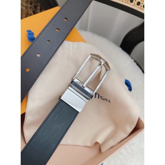 Fake Louis Vuitton Slender 35mm Reversible Belt Epi M0128Q Replica