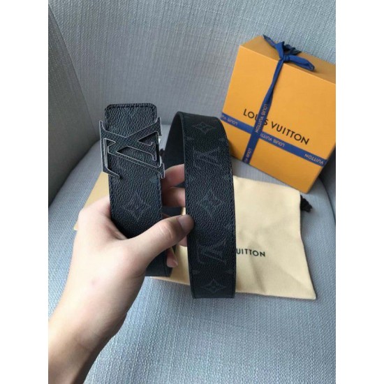 Fake Louis Vuitton LV Initiales 40MM Reversible Belt Taiga M0157V Replica