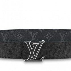 Fake Louis Vuitton LV Initiales 40MM Reversible Belt Taiga M0157V Replica