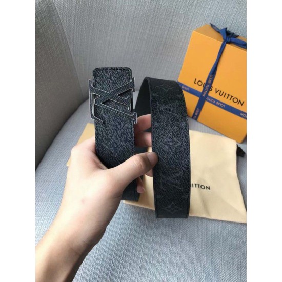 Fake Louis Vuitton LV Initiales 40MM Reversible Belt Taiga M0157V Replica
