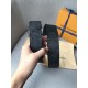 Fake Louis Vuitton LV Initiales 40MM Reversible Belt Taiga M0157V Replica