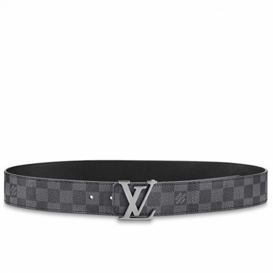 Fake Louis Vuitton LV Initiales 40MM Reversible Belt Damier Graphite M0213Q Replica