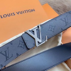 Replica Louis Vuitton LV Initiales 40MM Reversible Belt Monogram Eclipse M0285V