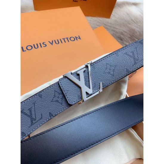 Replica Louis Vuitton LV Initiales 40MM Reversible Belt Monogram Eclipse M0285V