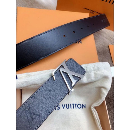 Replica Louis Vuitton LV Initiales 40MM Reversible Belt Monogram Eclipse M0285V