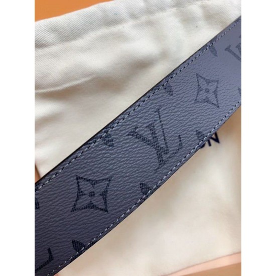 Replica Louis Vuitton LV Initiales 40MM Reversible Belt Monogram Eclipse M0285V