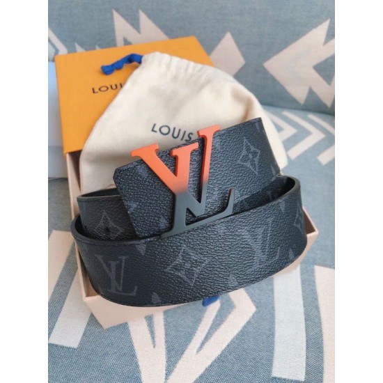 Replica Louis Vuitton Spray LV 40mm Reversible Belt Monogram Eclipse M0331V