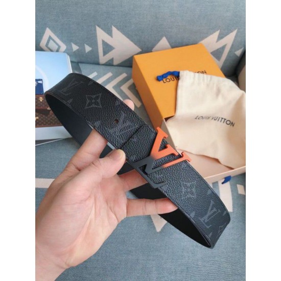 Replica Louis Vuitton Spray LV 40mm Reversible Belt Monogram Eclipse M0331V