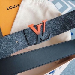 Replica Louis Vuitton Spray LV 40mm Reversible Belt Monogram Eclipse M0331V