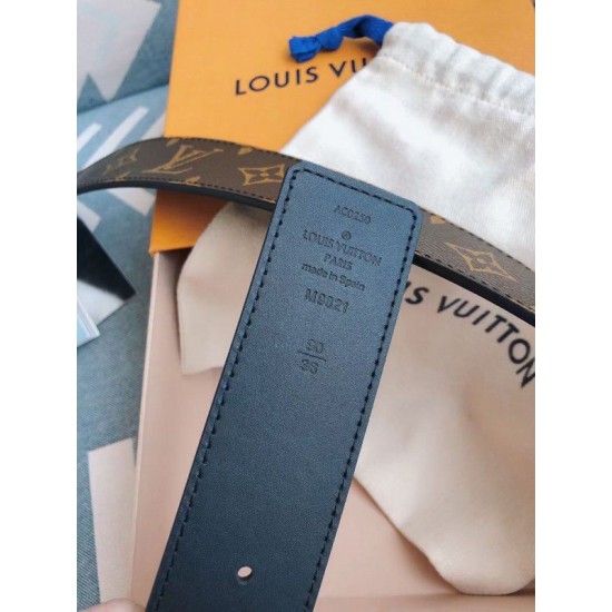 Fake Louis Vuitton Spray LV 40mm Reversible Belt Monogram M0332Q Replica