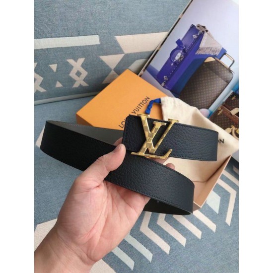 Fake Louis Vuitton Gold Damier LV 40MM Reversible Belt M0333V Replica