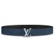 Replica Louis Vuitton Silver Damier LV 40MM Reversible Belt M0336V
