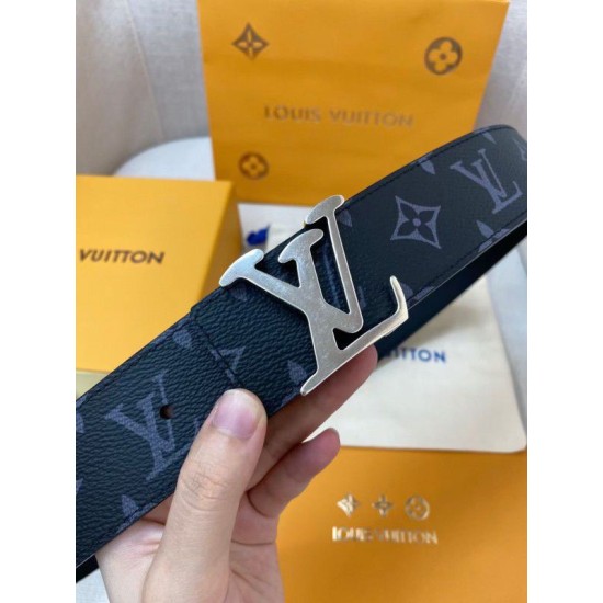 Replica Louis Vuitton LV Tag 40mm Reversible Belt Monogram Eclipse M0367V