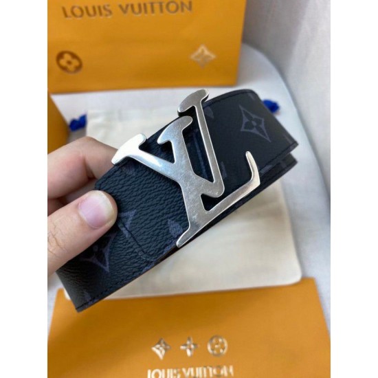 Replica Louis Vuitton LV Tag 40mm Reversible Belt Monogram Eclipse M0367V