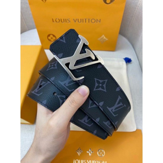 Replica Louis Vuitton LV Tag 40mm Reversible Belt Monogram Eclipse M0367V